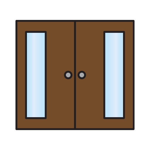 double door clip art