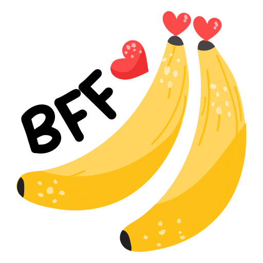 Bananas free sticker Bananas free sticker