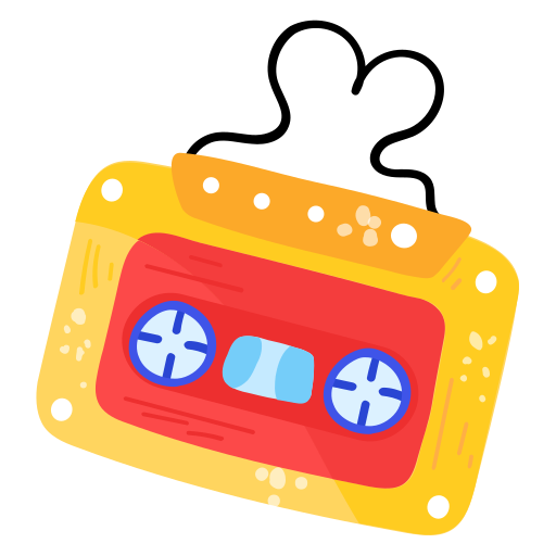 Cassette free sticker