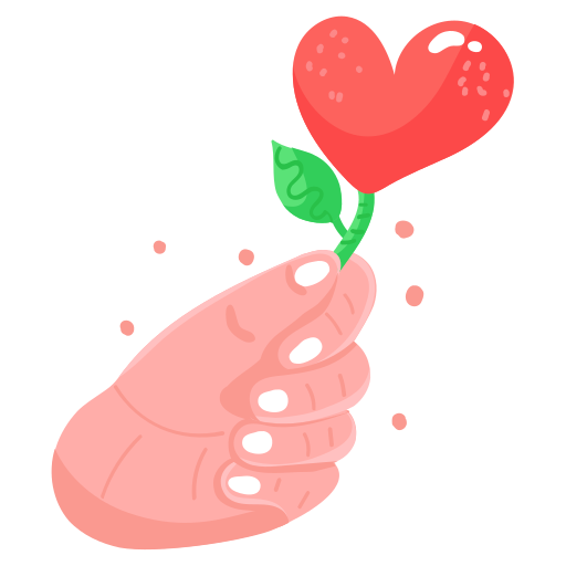Flower free sticker