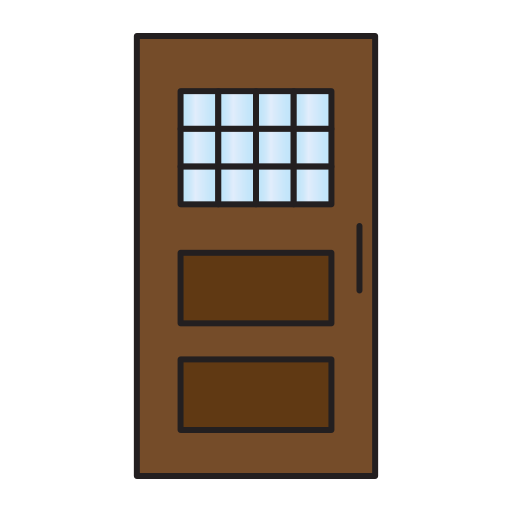 Door Generic Outline Color icon