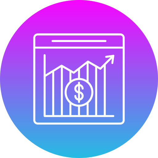 Stock exchange app Generic Flat Gradient icon