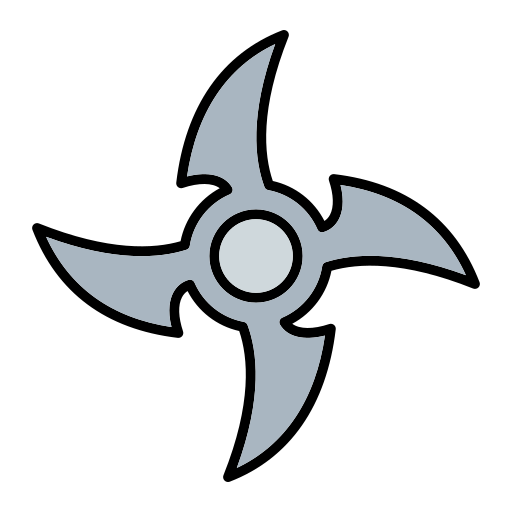 Shuriken Generic Outline Color icon