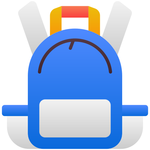 bolsa para la escuela icono gratis