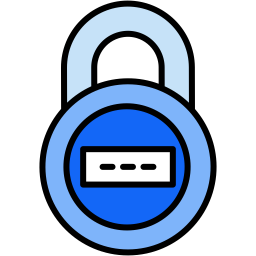 Padlock Generic Outline Color icon