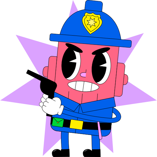 polícia grátis figurinha