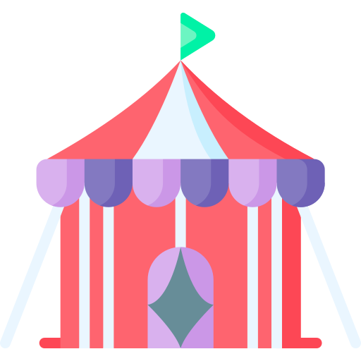 Circus tent - Free entertainment icons