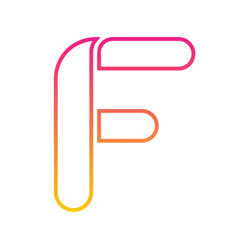 Letter f Generic Gradient icon