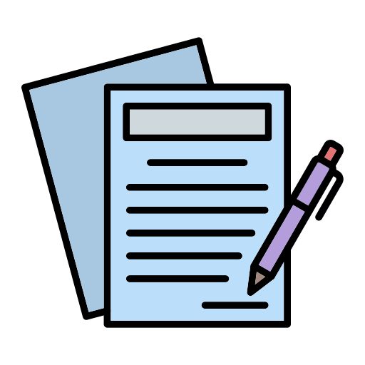 Contract Generic Outline Color icon