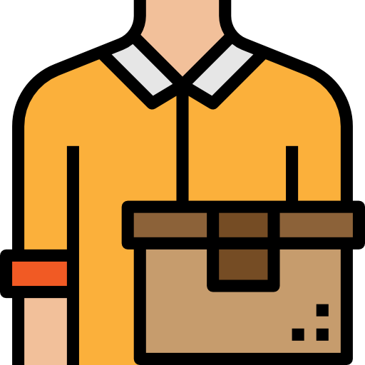 Delivery Man Nhor Phai Lineal Color Icon