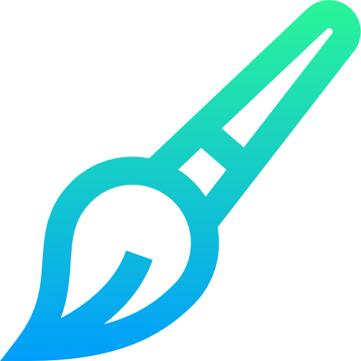 cepillo de pintura icono gratis