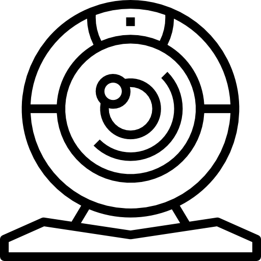 cámara web icono gratis