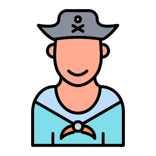 Pirate Generic Outline Color icon