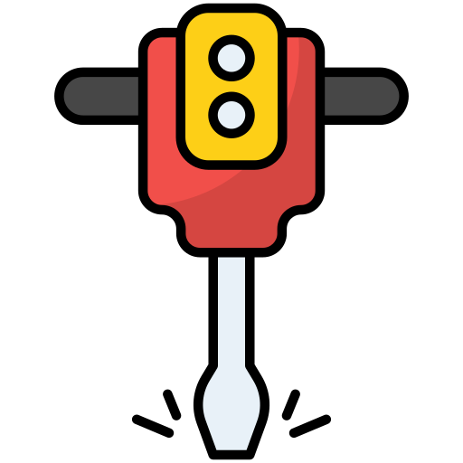 martillo neumático icono gratis