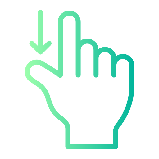 Swipe down free icon