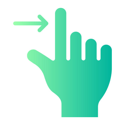 Swipe right - Free hands and gestures icons