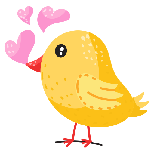 Love bird Stickers - Free valentines day Stickers