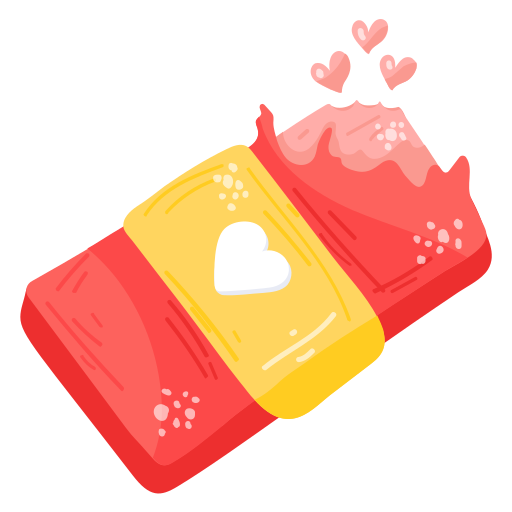 Chocolate bar free sticker