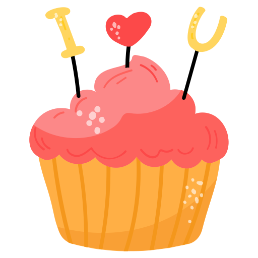 Cupcake free sticker
