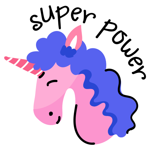 Unicorn free sticker