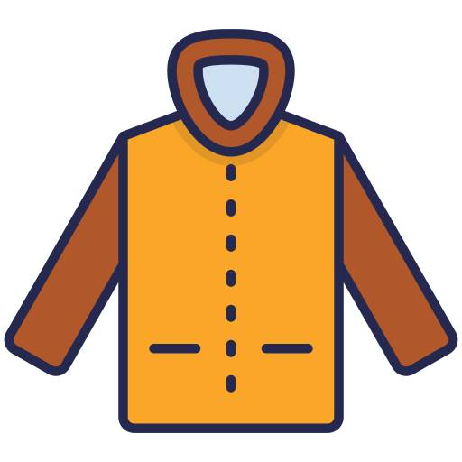 Raincoat Generic Outline Color icon