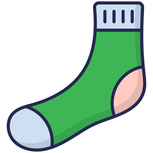 Socks Generic Outline Color icon