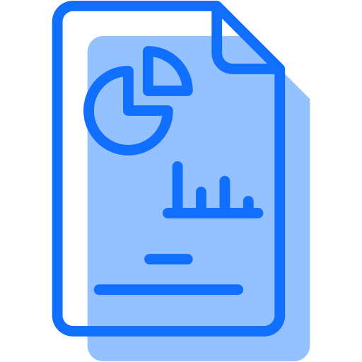 Business report Generic Blue icon