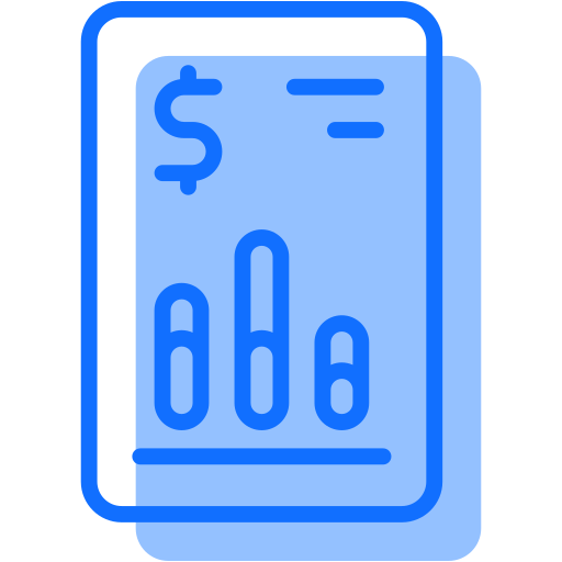 reporte de negocios icono gratis