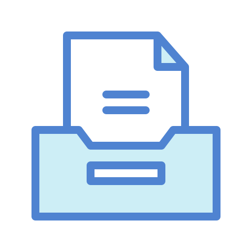 File storage Generic Blue icon