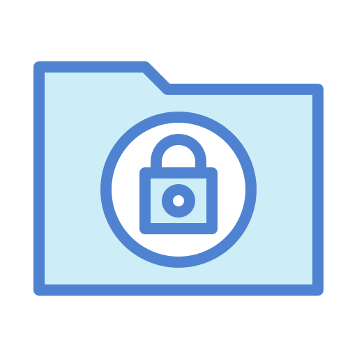 Secure folder Generic Blue icon