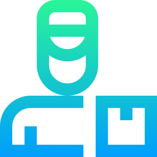 Delivery man free icon
