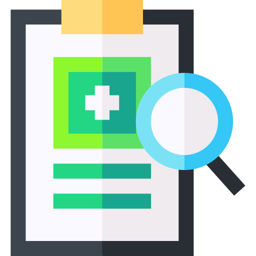 Medical Check Basic Straight Flat Icon