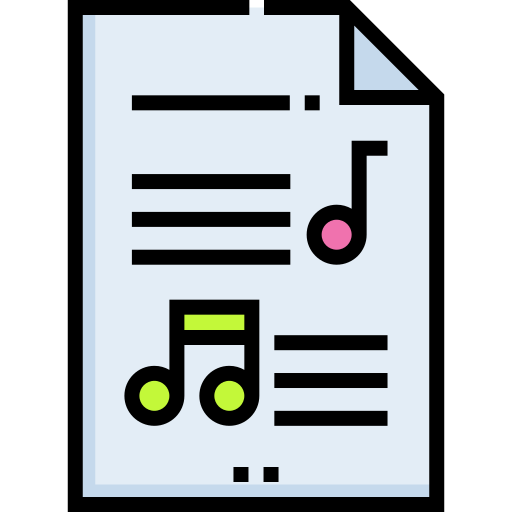 Music sheet - Free music and multimedia icons