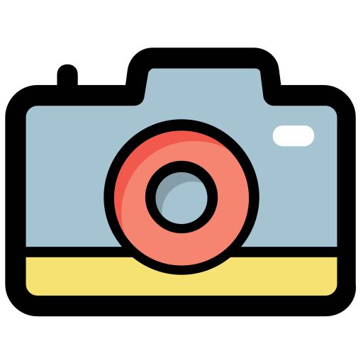 Photo camera Generic Outline Color icon