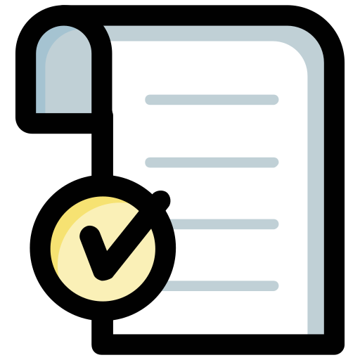 Registered document Generic Outline Color icon