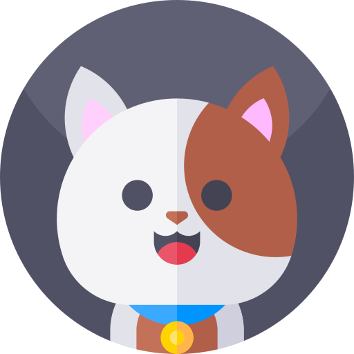 Cat Geometric Flat Circular Flat icon