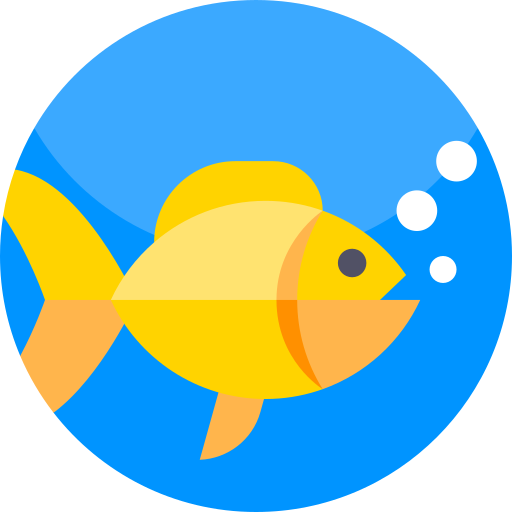 Fish Geometric Flat Circular Flat icon