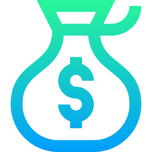 bolsa de dinero icono gratis