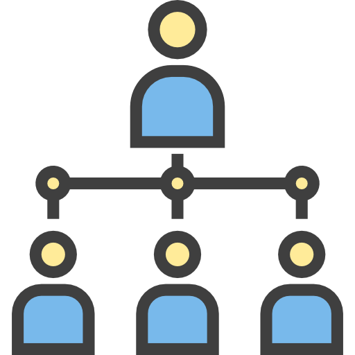 estructura jerarquica icono gratis