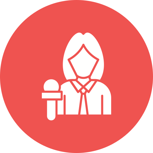 News anchor free icon