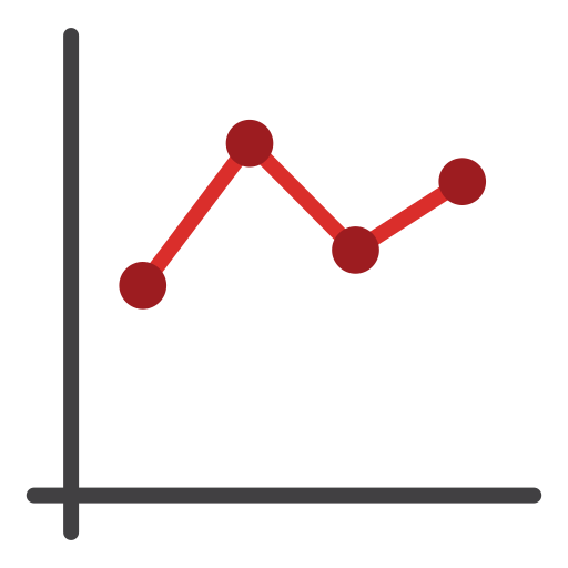 gráfico de linea icono gratis