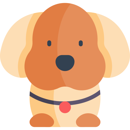 Dog Kawaii Flat icon