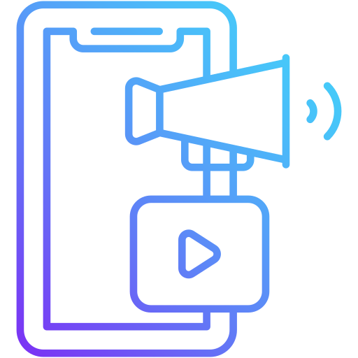 vídeo marketing icono gratis