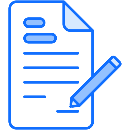 Contract Generic Blue icon