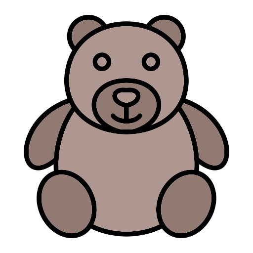 Teddy bear Generic Outline Color icon