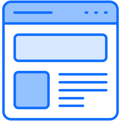 Web Design Generic Blue Icon