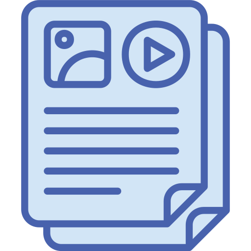 Document Generic Blue Icon