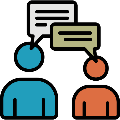 Discussion Generic Outline Color icon