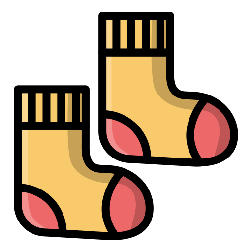 Baby Socks Generic Outline Color icon