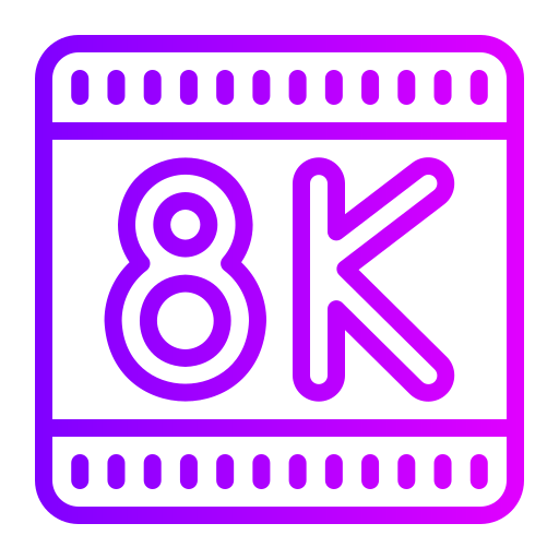 8k icono gratis